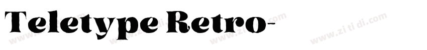 Teletype Retro字体转换
